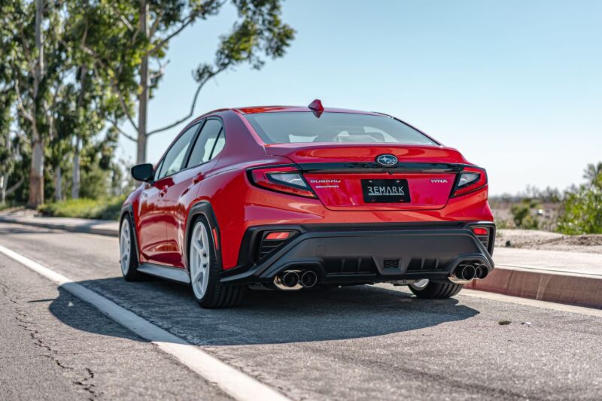 Picture of Remark 2022+ Subaru WRX VB Axle Back Exhaust w/Burnt Stainless Steel Dual Wall Tip