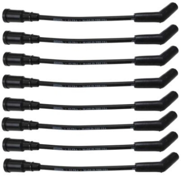 Picture of Moroso Ford 7.3L Godzilla 135 Deg Boots 8mm Unsleeved Ultra Ignition Wire Set - Black