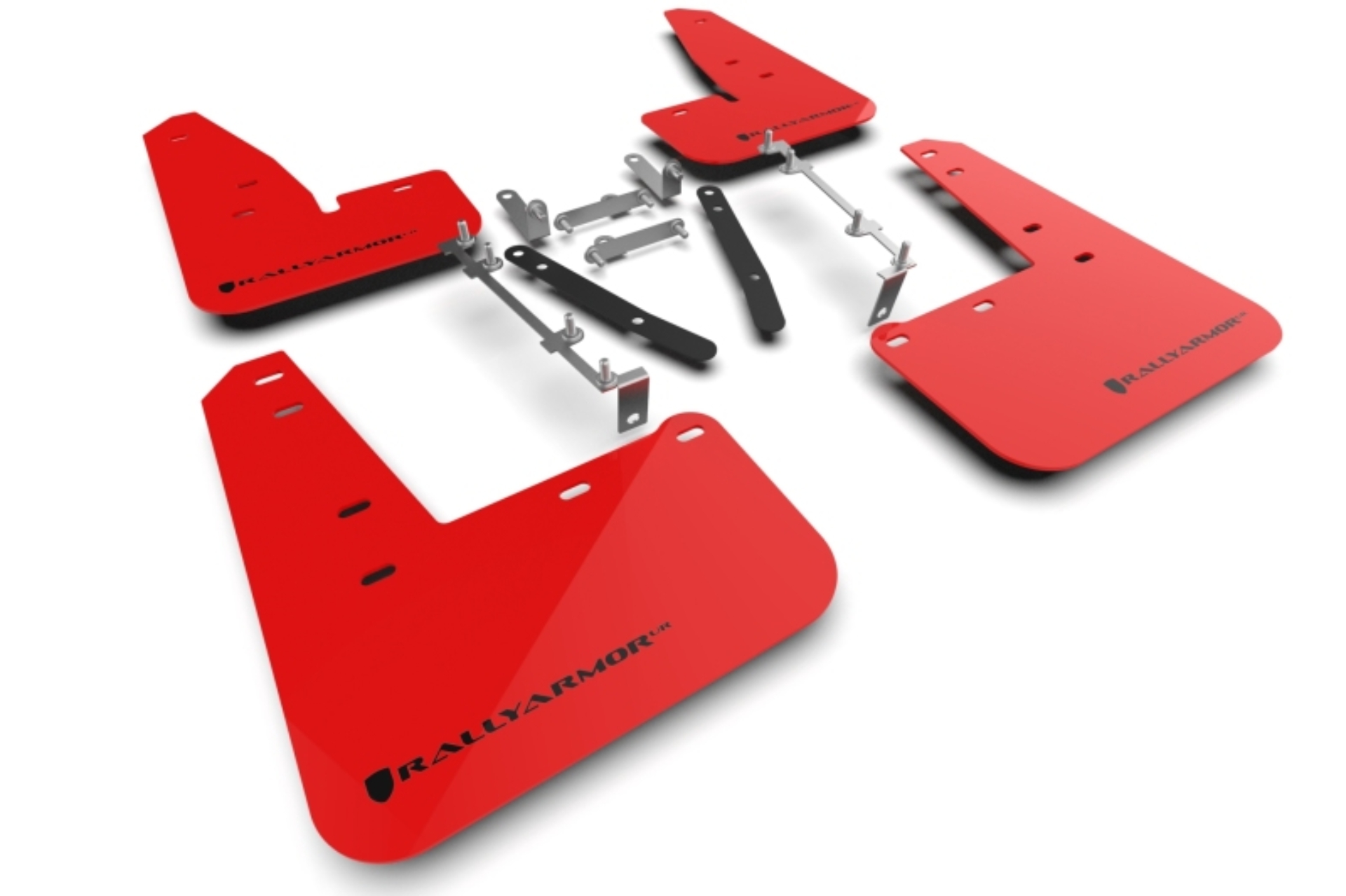 Picture of Rally Armor 23-26 Toyota GR Corolla Red UR Mud Flap w/Black Logo