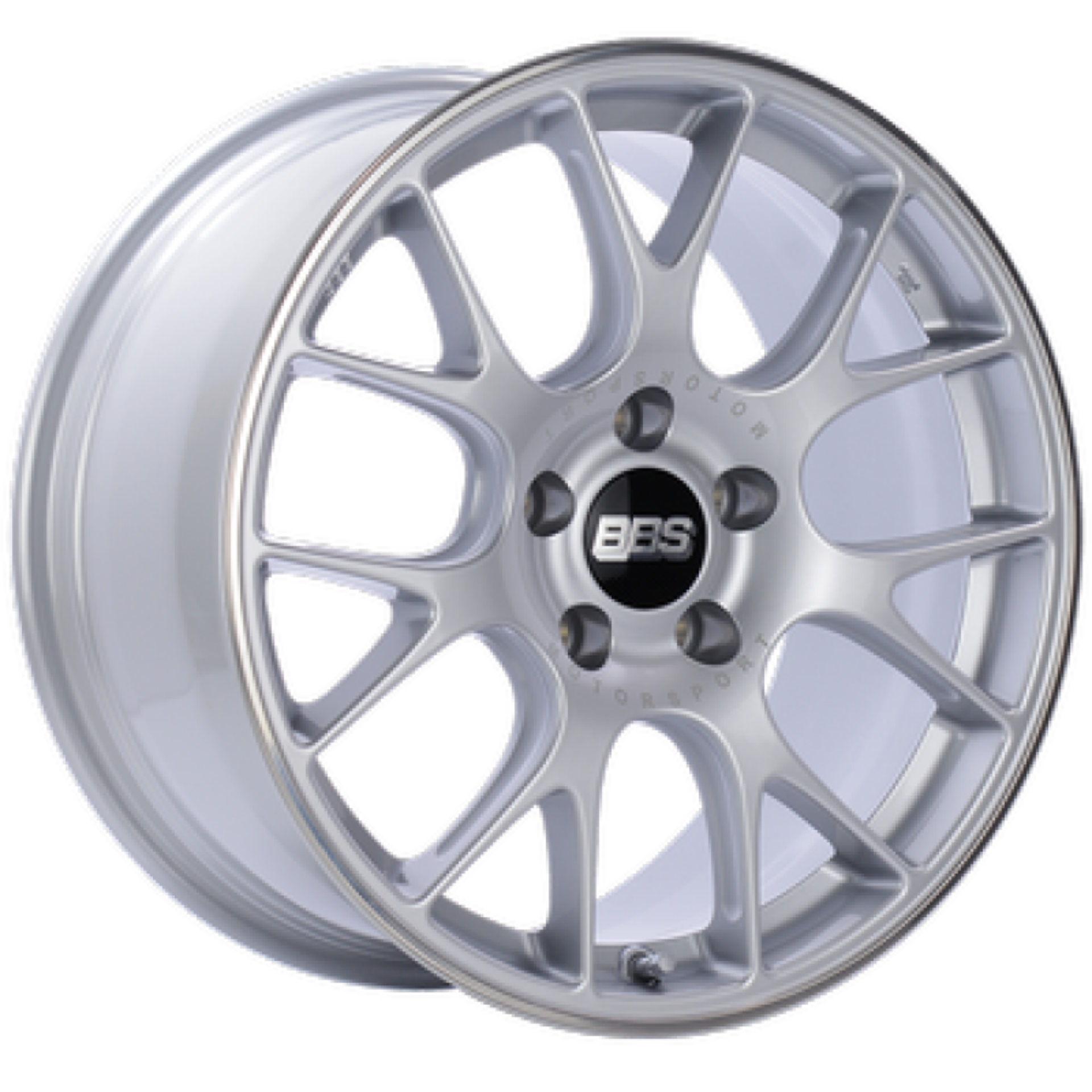 Picture of BBS CH-R 19x10 5x130 ET38 CB71.6  Brilliant Silver  - 82mm PFS/Clip Req.