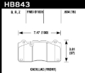 Picture of Hawk 2016 Cadillac CTS DTC-70 Front Race Brake Pads