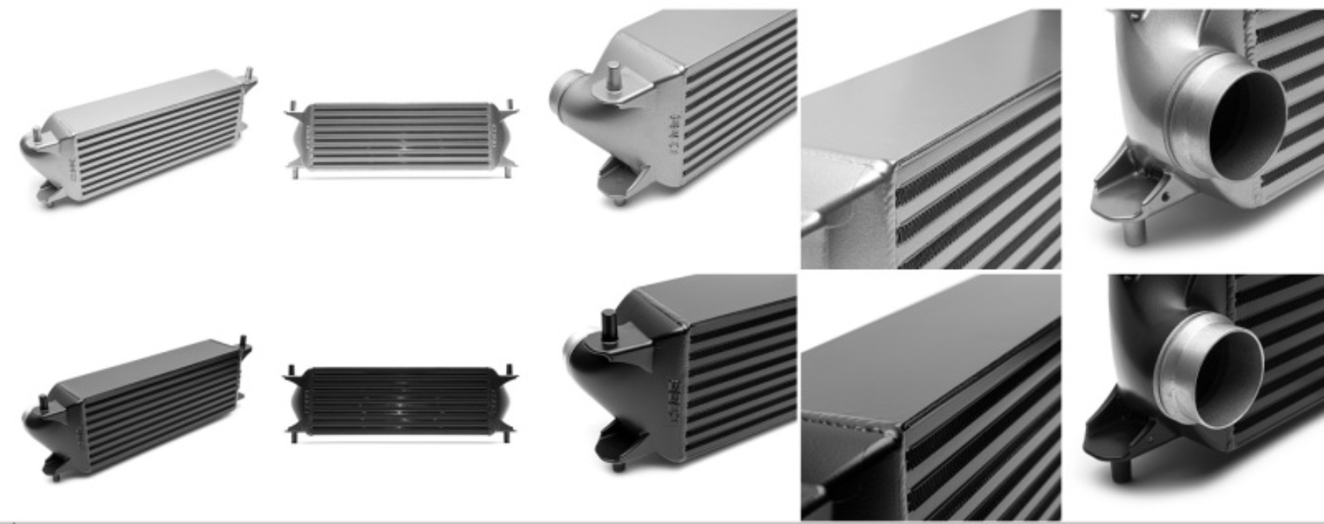 Picture of Cobb 21-23 Ford Bronco 4wd 2.3L/2.7L TC (Stock Location) Front Mount Intercooler - Black