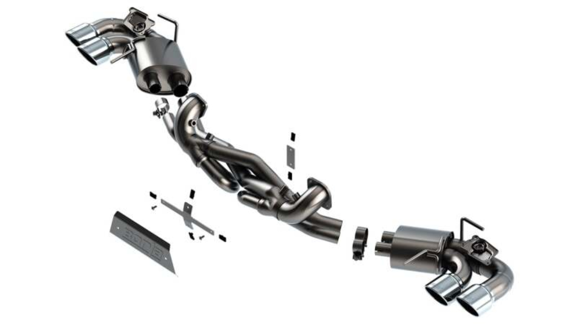 Picture of Borla 20-23 Chevrolet Corvette Stingray ATAK Cat-Back Exhaust System (Euro Spec)