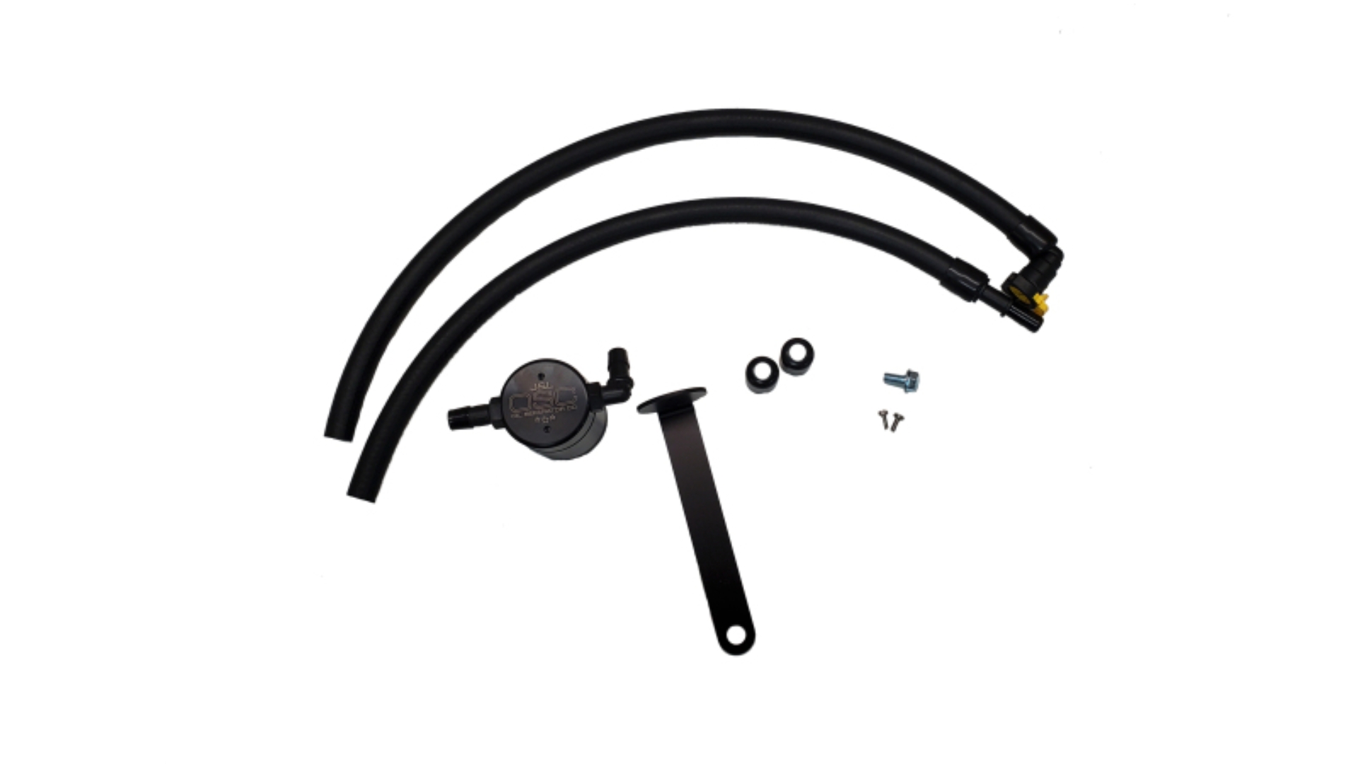 Picture of J&L 21-21.5 Ford Bronco 2.3L Ecoboost Passenger Side 3.0 Oil Separator - Black Anodized