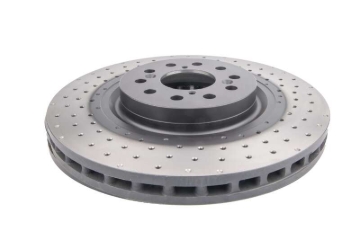 Picture of DBA 17-20 Honda Civic Type R Hatch Front 4000 Series Cross Drilled Rotor