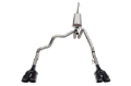 Picture of Corsa 19-25 GMC Sierra 1500 Cat-Back Dual Rear Exit with Twin 4in Black Powder Coat Pro-Series Tips