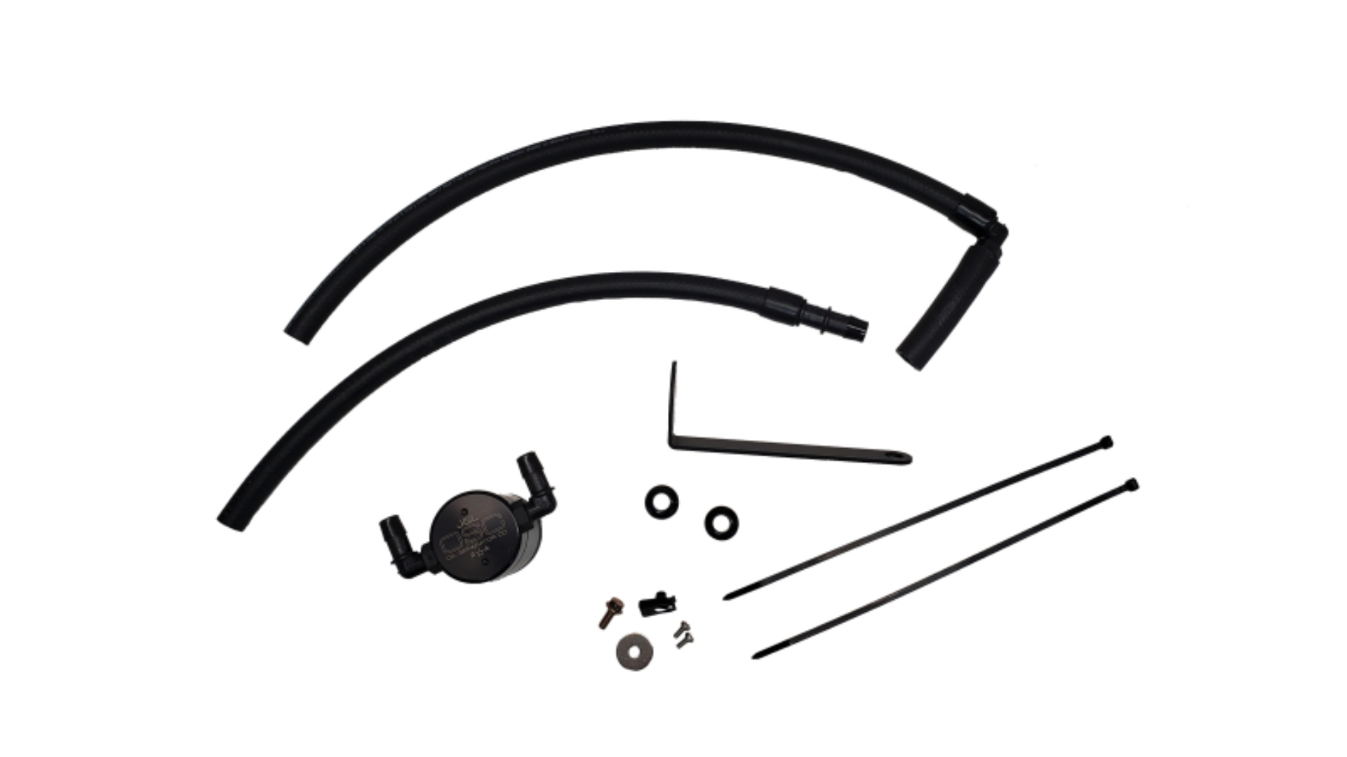 Picture of J&L 22-25 Subaru BRZ/GR86 2.4L Passenger Side Oil Separator 3.0 - Black Anodized
