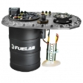 Picture of Fuelab Quick Service Surge Tank w/Bosch Lift Pump & Dual 500LPH Brushed Pumps w/Controller -Titanium