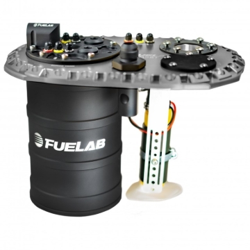 Picture of Fuelab Quick Service Surge Tank w/Bosch Lift Pump & Dual 500LPH Brushed Pumps w/Controller -Titanium