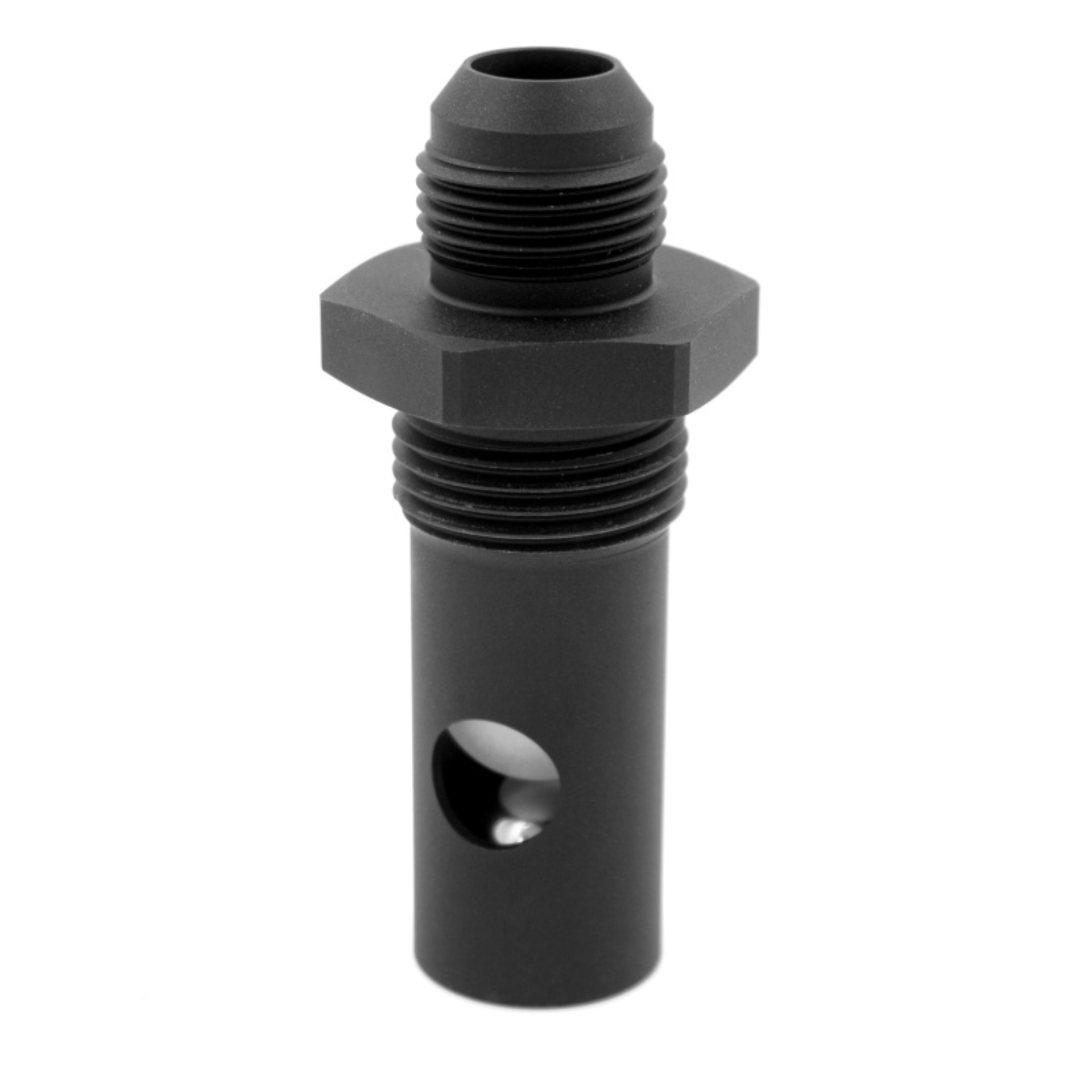 Picture of Fuelab Replacement Fuel Tank Vent w/Rollover Protection - Black