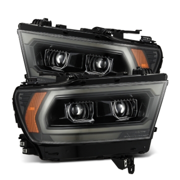 Picture of AlphaRex 19-22 Ram 1500 LUXX LED Projector Headlights Alpha Black