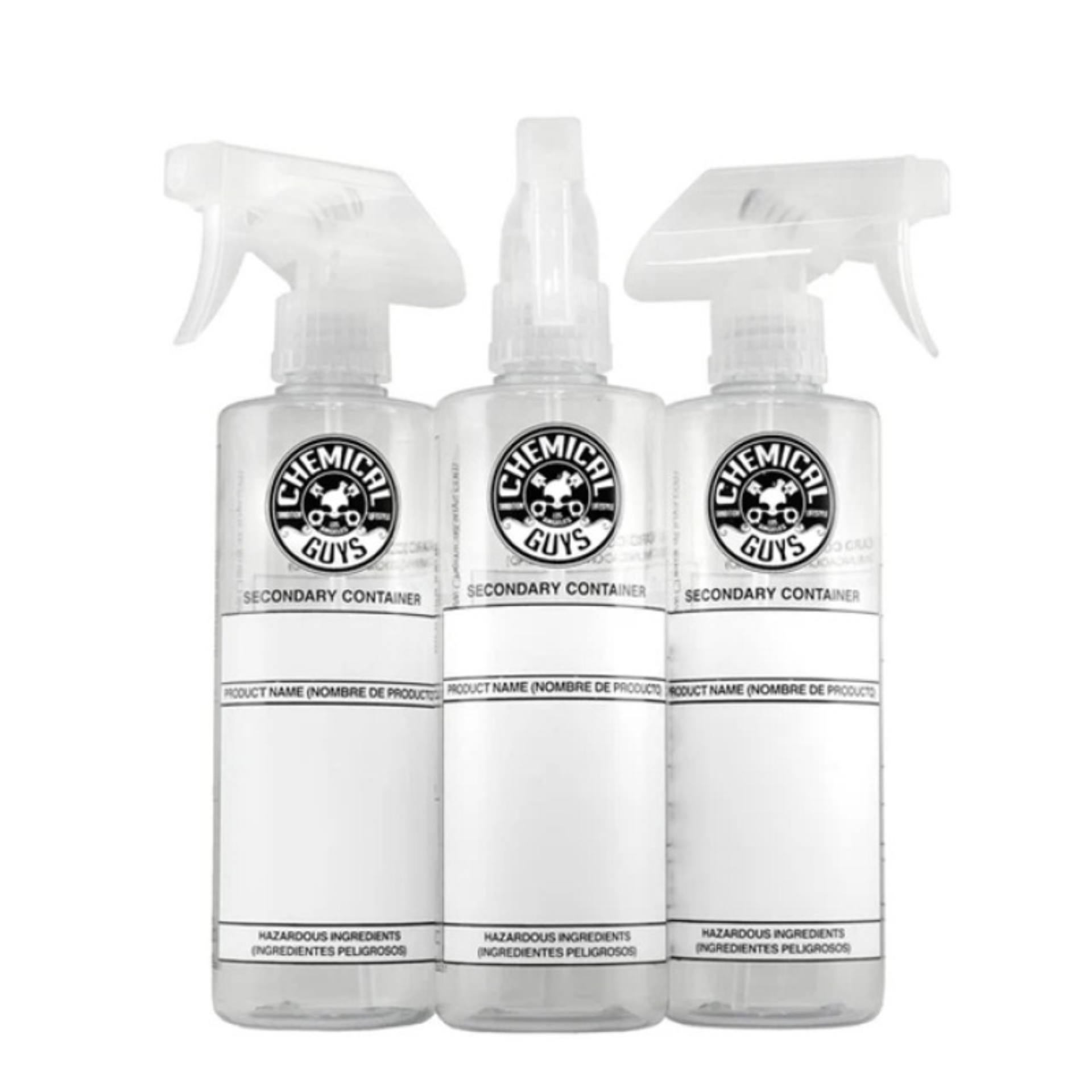 Picture of Chemical Guys Secondary Container Dilution Bottle With Professional Standard Sprayer - 16oz (3 Pack)