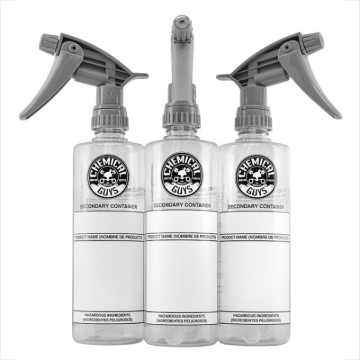 Picture of Chemical Guys Secondary Container Dilution Bottle With Heavy Duty Sprayer - 16oz (3 Pack)