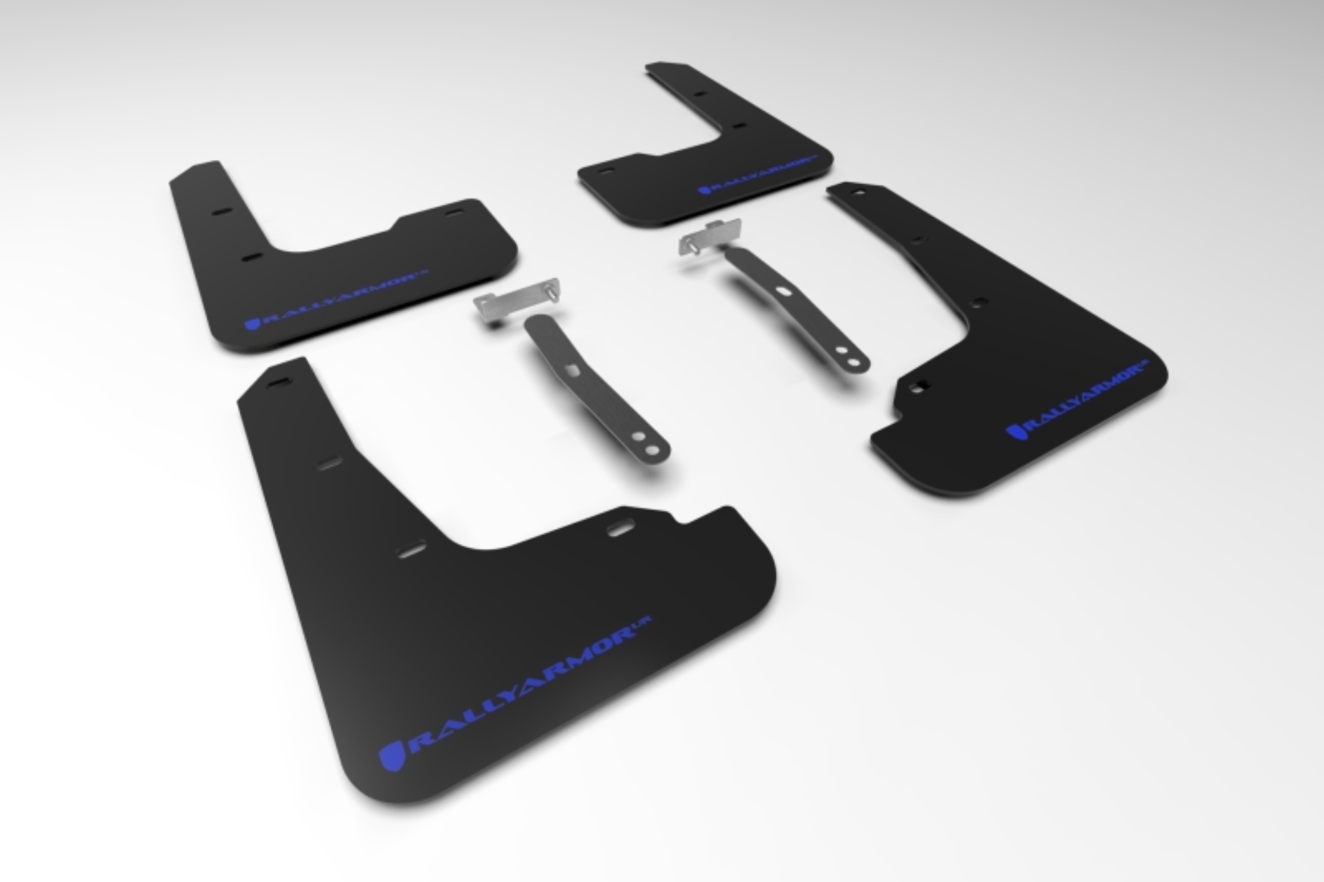 Picture of Rally Armor 21-23 Hyundai Elantra Black UR Mud Flap w/Blue Logo