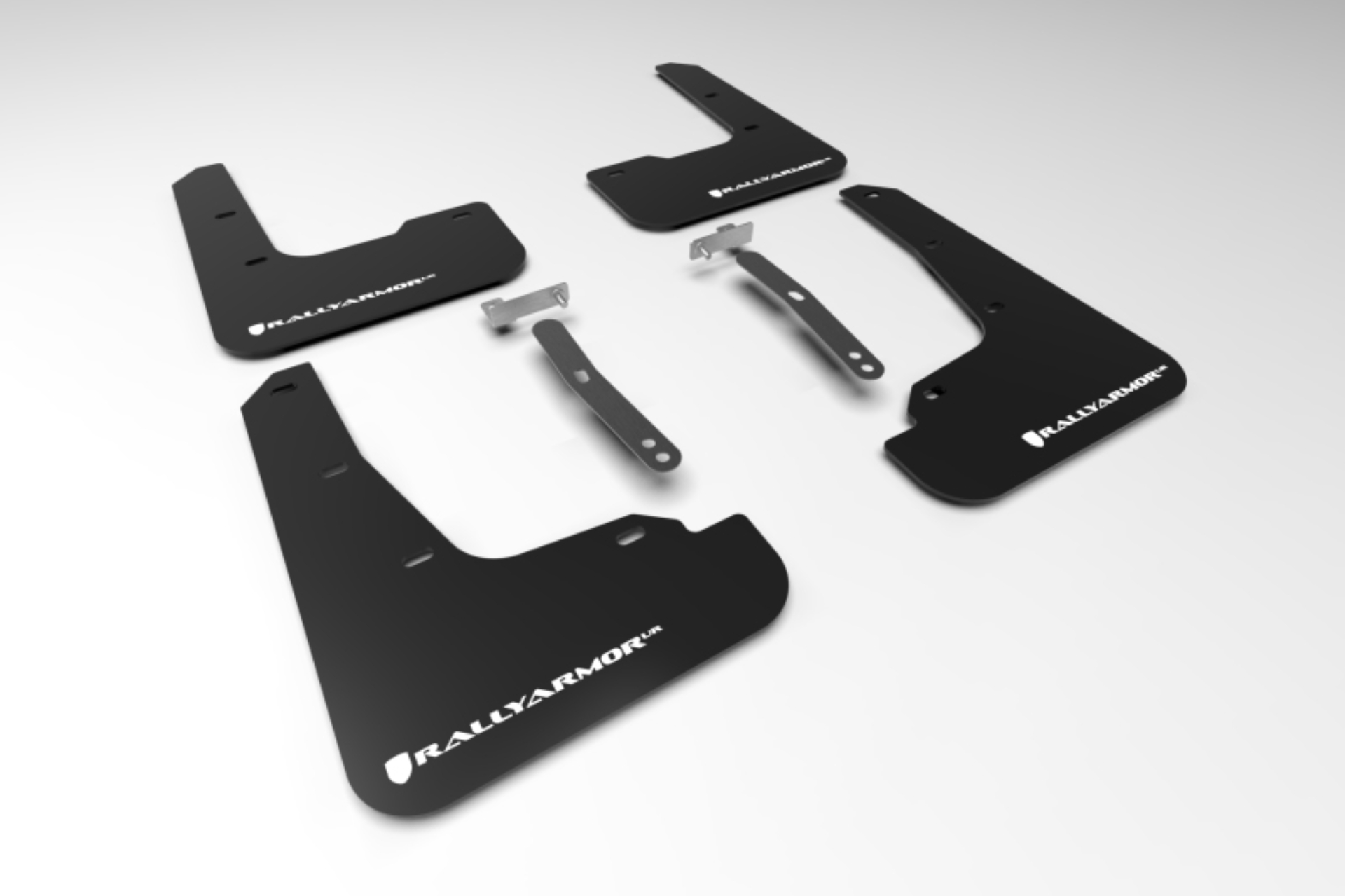 Picture of Rally Armor 21-23 Hyundai Elantra Black UR Mud Flap w/White Logo