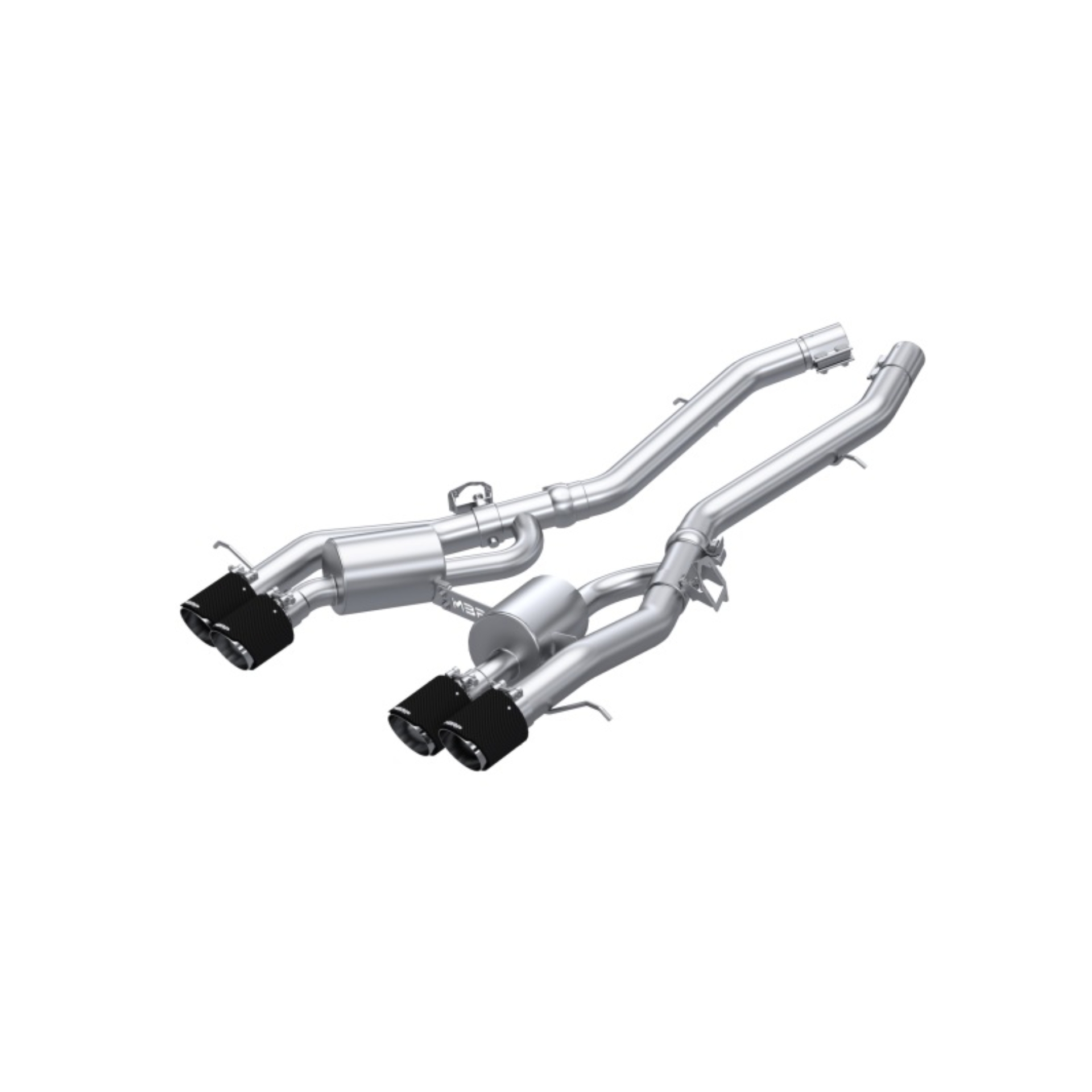 Picture of MBRP 2021+ BMW M3/M4 3in Axle Back Dual Rear Exit w/ T304 SS Carbon Fiber Tips