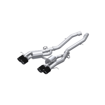 Picture of MBRP 2021+ BMW M3/M4 3in Axle Back Dual Rear Exit w/ T304 SS Carbon Fiber Tips