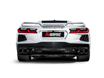 Picture of Akrapovic 2020 Chevrolet Corvette Stingray (C8) OPF/GPF Slip-On Line (Titanium) w/ Titanium Tips