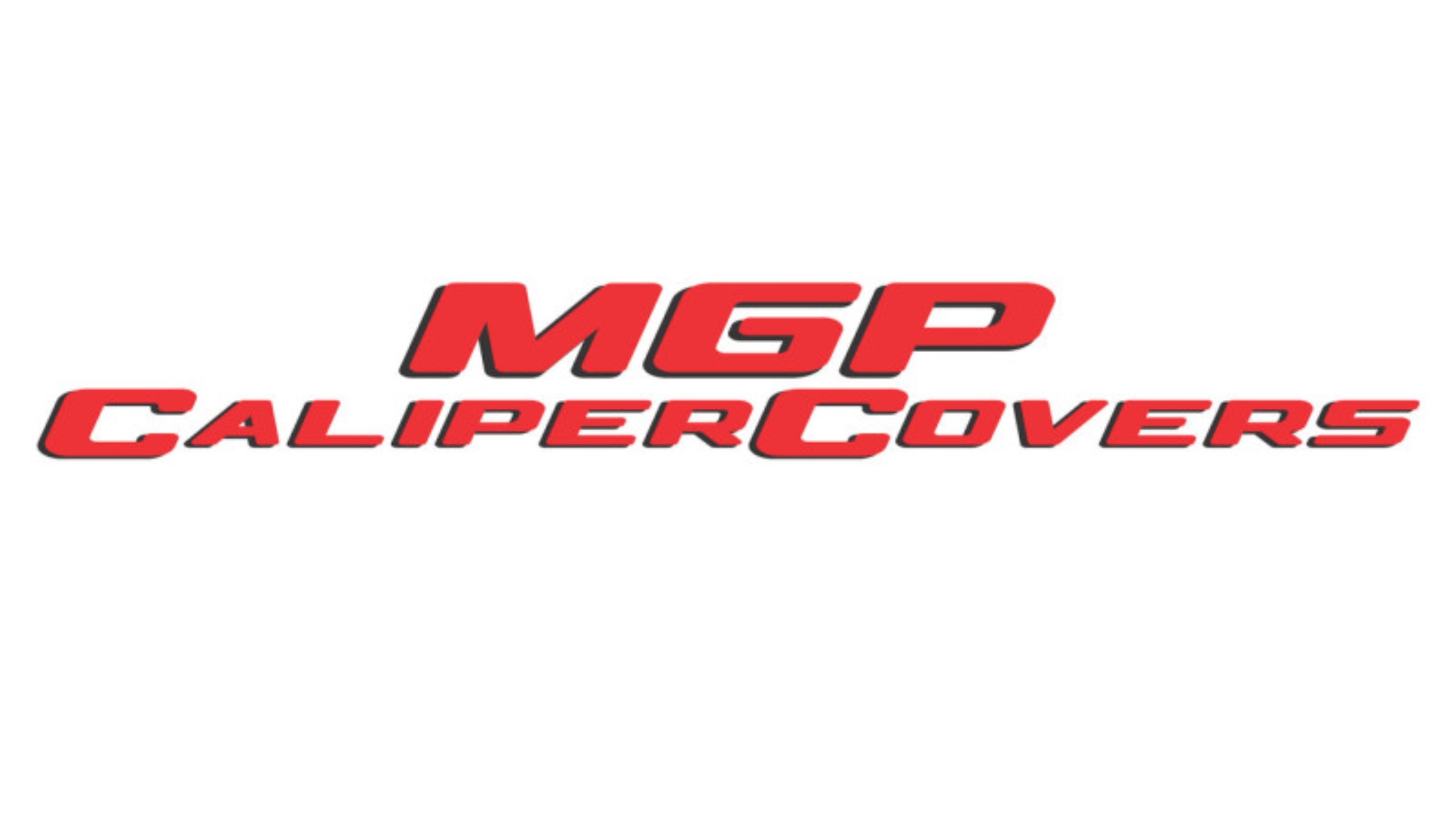 Picture of MGP 4 Caliper Covers Engraved Front & Rear 22-23 Jeep Wagoneer MOPAR Red Finish Silver Ch (19in+ Wh)