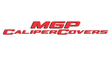 Picture of MGP 4 Caliper Covers Engraved Front & Rear 22-23 Jeep Wagoneer MOPAR Red Finish Silver Ch (19in+ Wh)