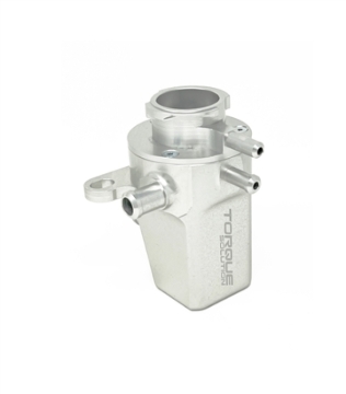 Picture of Torque Solution Coolant Expansion Tank: Subaru WRX 02-07 / STI 04-22 / Forester XT 04-08 - Silver