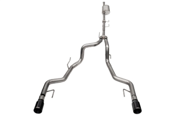 Picture of Corsa 2021-2025 Ford F-150 SuperCrew/5.5ft Bed 3.5L V6 Sport Cat-Back Dual Rear Exit-Black PVD