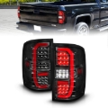 Picture of ANZO 14-18 GMC Sierra 1500 Full LED Taillights Black Housing Clear Lens (w/C Light Bars)