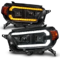 Picture of ANZO 10-13 Toyota 4Runner Projector Headlights - Black