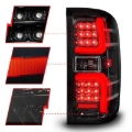 Picture of ANZO 15-19 Chevrolet Silverado 2500 HD/3500 HD LED Taillight w/ Sequential Black Housing/Clear Lens