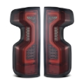 Picture of AlphaRex 19-23 Chevrolet Silverado 1500/2500HD/3500HD PRO-Series LED Tail Lights Red Smoke