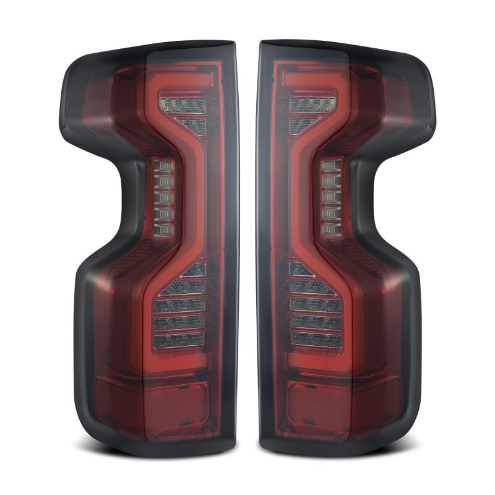 Picture of AlphaRex 19-23 Chevrolet Silverado 1500/2500HD/3500HD PRO-Series LED Tail Lights Red Smoke