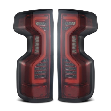 Picture of AlphaRex 19-23 Chevrolet Silverado 1500/2500HD/3500HD PRO-Series LED Tail Lights Red Smoke