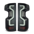 Picture of AlphaRex 19-23 Chevrolet Silverado 1500/2500HD/3500HD PRO-Series LED Tail Lights Jet Black