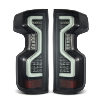 Picture of AlphaRex 19-23 Chevrolet Silverado 1500/2500HD/3500HD PRO-Series LED Tail Lights Jet Black