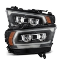 Picture of AlphaRex 19-22 Dodge Ram 1500 PRO-Series Projector Headlights Black w/Seq Signal/DRL