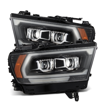 Picture of AlphaRex 19-22 Dodge Ram 1500 PRO-Series Projector Headlights Black w/Seq Signal/DRL
