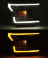 Picture of AlphaRex 18-20 Ford F-150 LUXX LED Proj Headlights Plank Style Chrome w/Activ Light/DRL