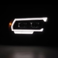 Picture of AlphaRex 19-22 Dodge Ram 1500 PRO-Series Projector Headlights Black w/Seq Signal/DRL