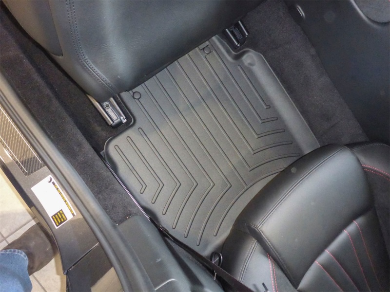 Picture of WeatherTech WT FloorLiner-Rear-Blk Floor Mats - 442024