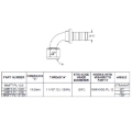 Picture of Mishimoto 120-Degree Push Lock Fitting -12AN