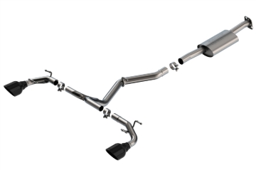 Picture of Borla 22-23 Subaru BRZ/Toyota GR86 2.4L RWD AT/MT S-Type Catback Exhaust - Black Chrome Tips