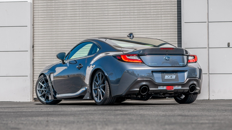 Picture of Borla 22-23 Subaru BRZ/Toyota GR86 2.4L RWD AT/MT S-Type Catback Exhaust - Black Chrome Tips