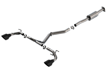Picture of Borla 22-23 Subaru BRZ/Toyota GR86 2.4L RWD AT/MT ATAK Catback Exhaust - Black Chrome Tips