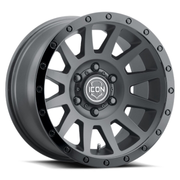 Picture of ICON Compression 18x9 5x150 25mm Offset 6in BS 110.1mm Bore Double Black Wheel