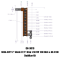Picture of Gen-Y Mega Duty 2in Shank 22.2in Drop 1.5K TW 10K Hitch w/GH-0100 Stabilizer Kit