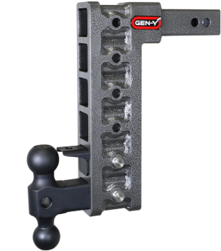 Picture of Gen-Y Mega Duty 2in Shank 12.5in Drop 10K Hitch w/GH-031 Dual-Ball/GH-032 Pintle Lock