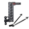 Picture of Gen-Y Mega Duty 2in Shank 15in Drop 16K Hitch w/Dual-Ball/Pintle Lock/Stabilizer Kit
