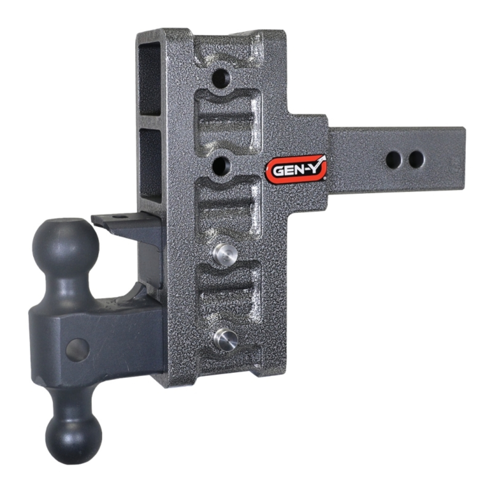 Picture of Gen-Y Mega Duty 2.5in Shank 6in Offset Drop 21K Hitch w/GH-061 Dual-Ball/GH-062 Pintle Lock