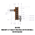 Picture of Gen-Y Mega Duty 2.5in Shank 9in Offset Drop 3.5K TW 32K Hitch w/GH-0161 Dual-Ball