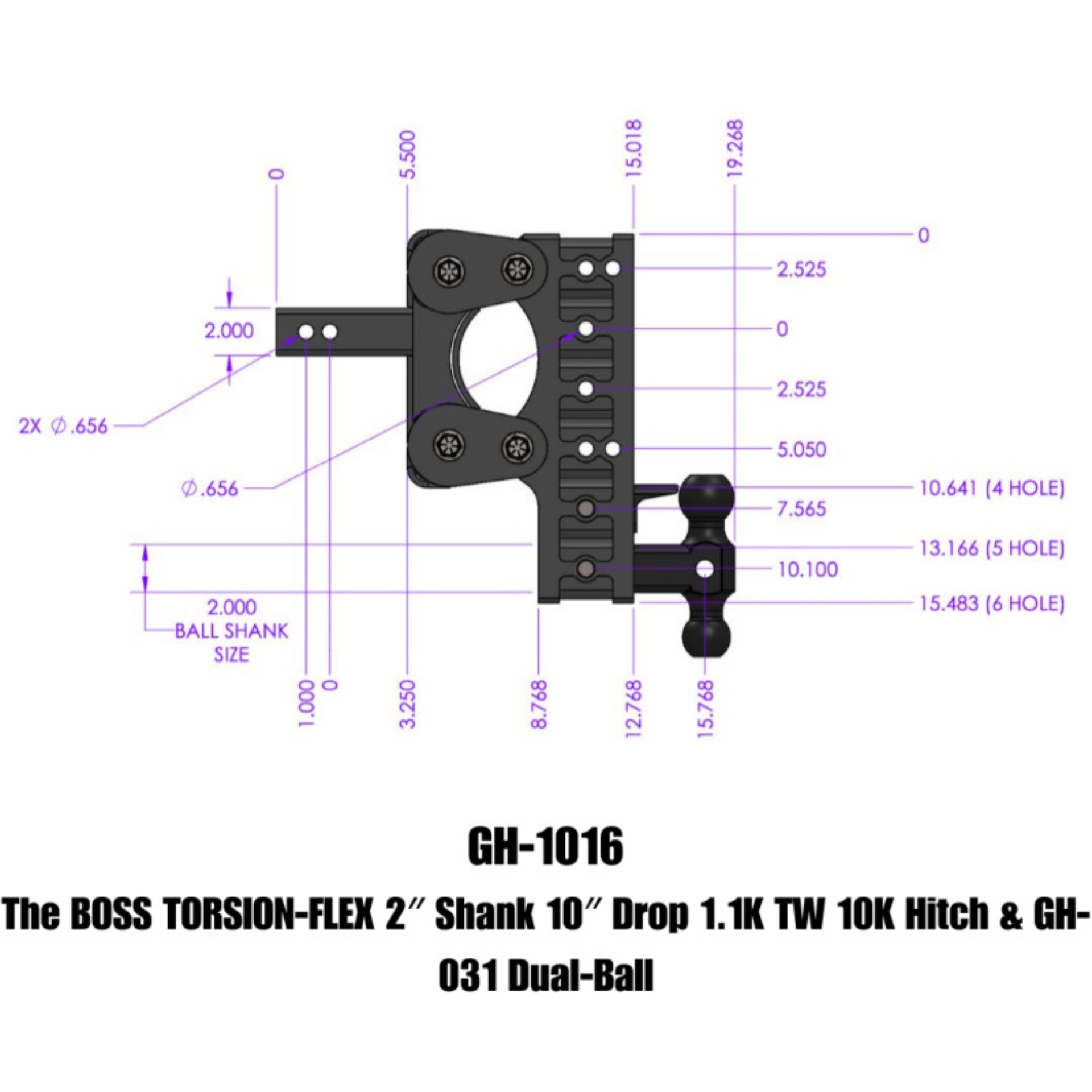 Picture of GEN-Y Hitch GEN Boss Hitch Hitch Receivers - GH-1016